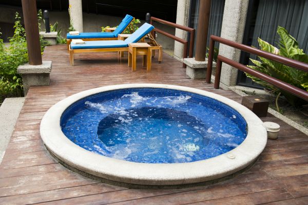 Hot Tub Deck Construction in Blaine